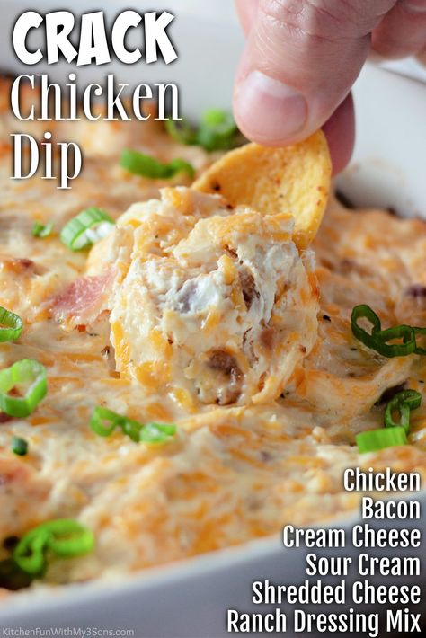 Meaty Appetizers, Hot Crab Dip Recipe, Bacon Cheese Dips, Hot Dips, Chicken Dip Recipe, Hot Crab Dip, Spinach Dip Recipe, Hearty Snacks, Bacon Dip