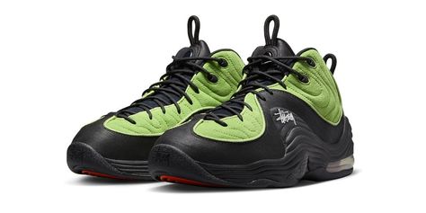 Nike Air Max Penny 2 Stussy, Nike Air Penny, Green Basketball Shoes, Penny Hardaway, Retro Basketball Shoes, Exclusive Sneakers, Nike Dunk High, Orlando Magic, Air Jordan 3