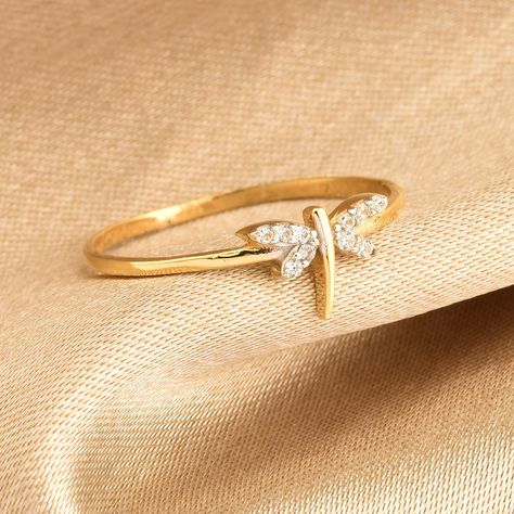 Excited to share the latest addition to my #etsy shop: Dragonfly Gold Ring, 14K Solid Gold Dragonfly Ring, Minimalist Real Ring, Dainity Dragonfly Ring, 1st anniversary gift, Gift For Her https://etsy.me/3AgXWfM #yes #minimalist #whitegold #girls #cubiczirconia #white Dragonfly Ring, Dragonfly Gifts, Dragonfly Jewelry, Gold Water, 1st Anniversary Gifts, Everyday Rings, 1st Anniversary, Ring Minimalist, 14k Gold Ring