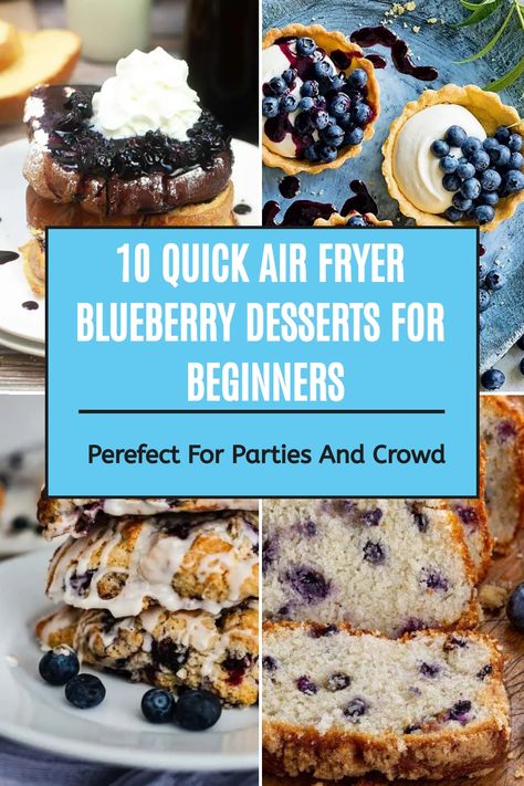 Try our scrumptious selection of blueberry desserts made in the air fryer. Transform ordinary blueberries into delectable treats that are crispy on the outside and bursting with sweet flavors inside. air fryer blueberry muffins | air fryer blueberry cobblers | air fryer blueberry crisps | air fryer blueberry hand pies | air fryer blueberry scones | air fryer blueberry cream cheese roll ups | air fryer blueberry chimichangas | air fryer blueberry bagles Desserts For Beginners, Cream Cheese Roll Ups, Air Fryer Blueberry, Blueberry Hand Pies, Cheese Roll Ups, British Sweets, Blueberry Desserts Recipes, Cream Cheese Roll Up, Berry Crisp