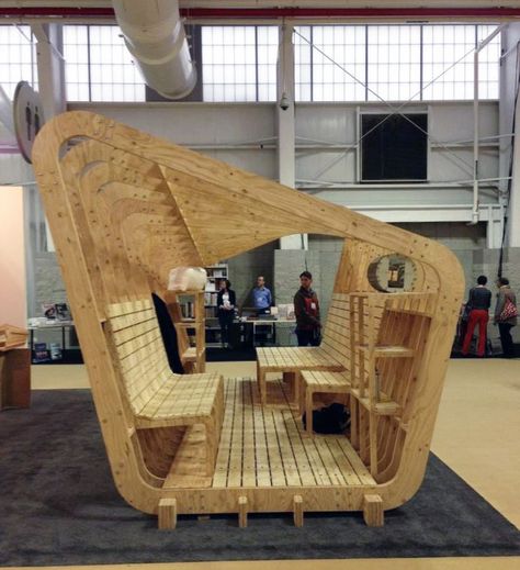 Ecological Architecture, Prefab Office, Temporary Architecture, Architecture Program, Shelter Design, Cnc Furniture, Pavilion Design, Sauna Design, University Of Cincinnati