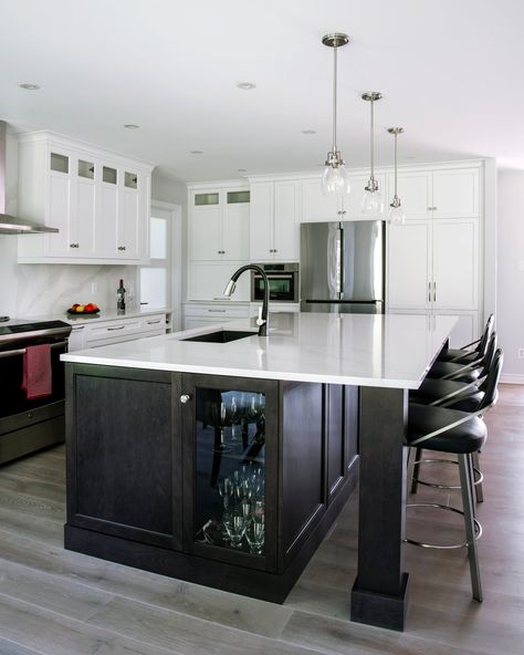 How Much Overhang Should A Kitchen Island Have? Island Bottom Ideas, Extend A Kitchen Island, Kitchen Islands With Posts At End, Overhang Island Kitchen, 6 Foot Kitchen Island Farmhouse, Two Tiered Kitchen Island With Seating, Island With Cabinets And Seating, 6x6 Kitchen Island, Off Centered Kitchen Island