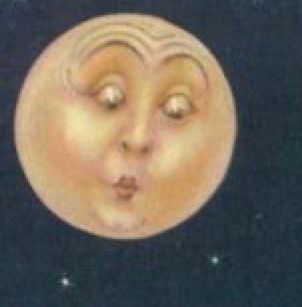 Man In The Moon Face, Vintage Celestial, Man In The Moon, Vintage Moon, In The Moon, Moon Face, New Story, Funny Reaction Pictures, Weird Art