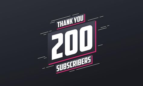 Thank you 200 subscribers 200 subscribers celebration. 3 K Followers, Iphone Wallpaper Bright, Gaming Profile Pictures, Congratulations Banner, Youtube Banner Backgrounds, Youtube Banner Template, Jungle Art, Youtube Channel Art, Instagram Background