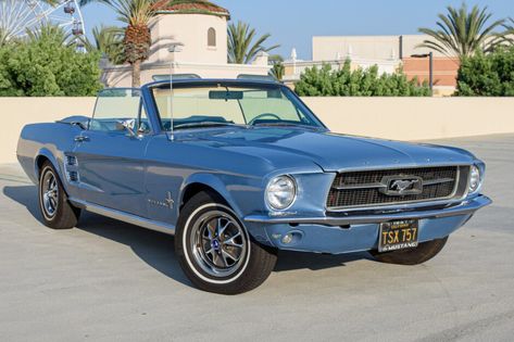 For Sale: 1967 Ford Mustang Convertible (Metallic Blue, 289ci V8, 3-speed auto) 1967 Mustang Convertible, Ford Mustang 1967, Blue Mustang, Old American Cars, 1967 Ford Mustang, 1967 Mustang, 1965 Mustang, Ford Mustang Convertible, Mustang Convertible