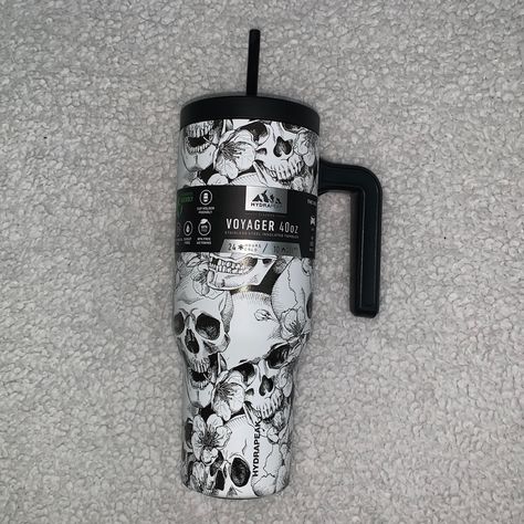 Nwt Limited Edition! Color Of The Tumbler Is White And Has Black Skull And Floral Animation! I Have Many Skull Pieces In My Closet! Feel Free To Search “Skull” And See What Other Pieces I Have!! Many Of Which Are More Mugs, Tumblers, And Bottles!! Floral Animation, Drink Dispenser Stand, Disney Princess Mugs, Tazo Tea, Corgi Mug, Fancy Cup, Hall Pottery, Garden Coffee, 40 Oz Tumbler