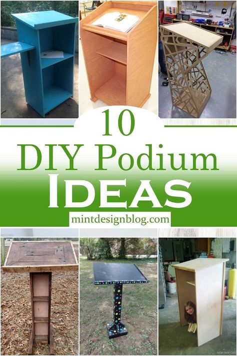 Diy Podium Wedding, Diy Podium Teacher, Wedding Podium Ideas, Diy Teacher Podium, Wooden Podium Design, Teacher Podium Ideas, Diy Podium Stand, Teaching Podium, Podium Design Stand Ideas