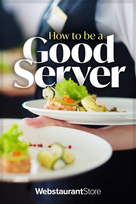 How to Be a Good Server Serving Tips Restaurant, Restaurant Checklist, Server Tips, Waiter Tips, Hospitality Tips, Breakfast Garden, Server Training, Server Hacks, Restaurant Server