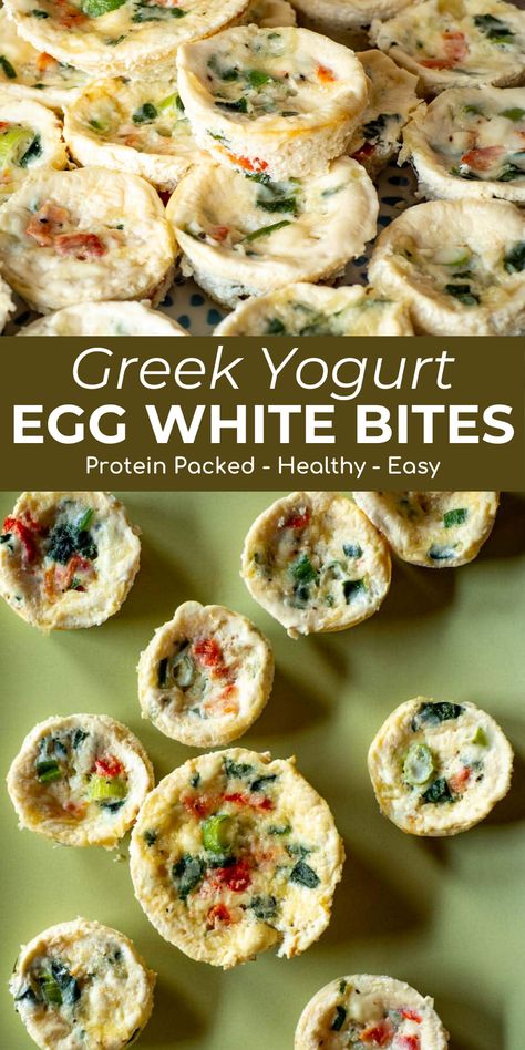 Fall in love with the perfect blend of texture and flavor in these Copycat Starbucks Egg White Bites! Baked in a muffin tin, this homemade version replicates the sous vide magic without the need for fancy equipment. Ideal for meal prep, these easy breakfast bites boast simplicity in ingredients and a much more budget-friendly option. Egg White Bites Recipe, Starbucks Egg White Bites, Croissants Breakfast, Egg White Bites, Egg White Muffins, Egg White Breakfast, Greek Yogurt Eggs, Best Egg Recipes, Egg White Recipes