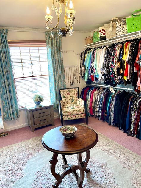 Spare Room Turned Into Closet, Bedroom Converted To Dressing Room, Closet Bedroom Conversion, Room Turned Into Closet, Closet Conversion Ideas, Spare Bedroom Into Walk In Closet, Bedroom Turned Closet, Closet Conversion, Tiffany Room