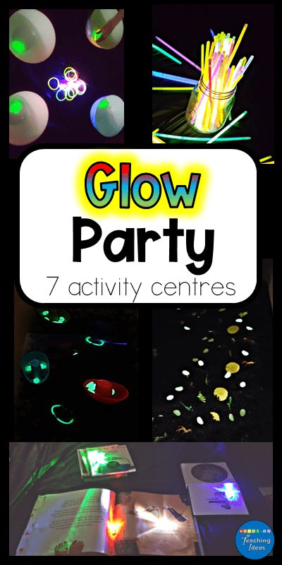 Glow Party Ideas for Kids - Hands-On Teaching Ideas Glow Party Ideas, Glow In The Dark Party, Glow Birthday Party, Experiments Kids, Science Stem, Party Ideas For Kids, Toy Boats, Finger Lights, Glow Birthday