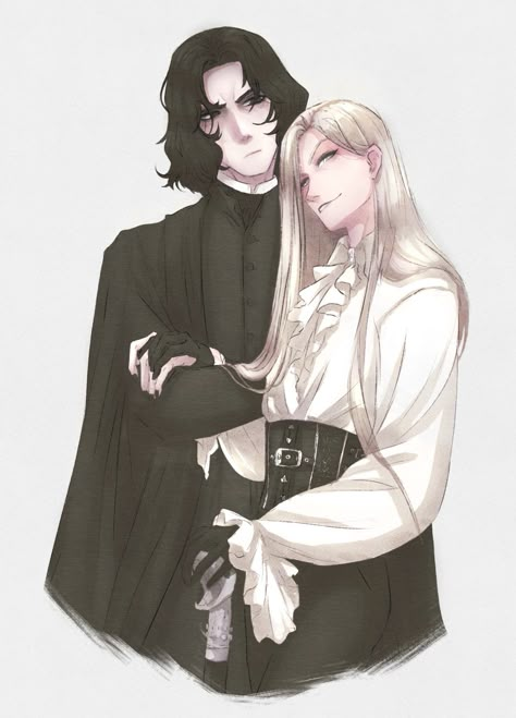 Lucius Malfoy Art, Severus X Lucius, Lucius X Severus, Severus Snape X Lucius Malfoy, Snape X Lucius, Snape Anime, Snape Fan Art, Severus Snape Fanart, Harry Potter Stories