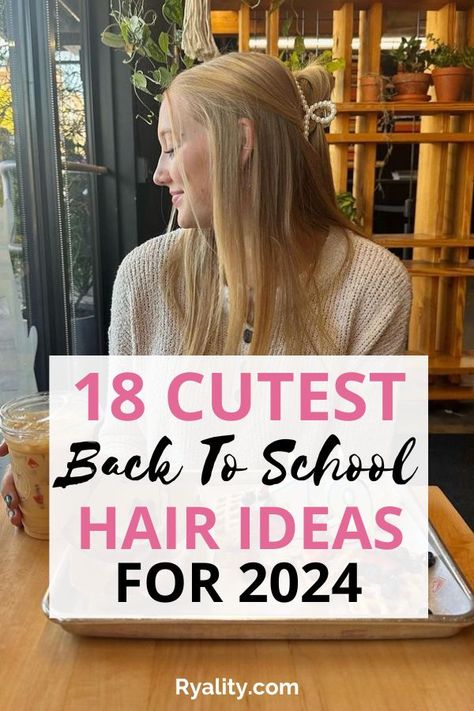 these are really cute, easy, and quick hairstyles for school! Super Quick And Easy Hairstyles, Cute And Easy Hairstyles For Preteens, Cute Easy Teacher Hairstyles, Cutest Hairstyles For School, Quick Teacher Hairstyles, Picture Day Hairstyles For Teenagers, Easy Teen Hairstyles For School, Cute Teen Hairstyles Straight Hair, Middle School Hair Styles