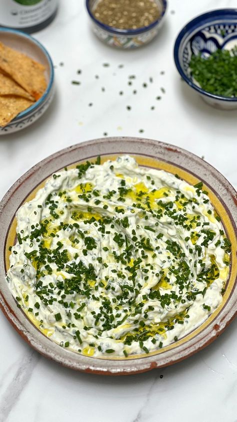 Chive Dip Recipes, Pickled Chillies, Chive Dip, Gregory Smith, Family Dinner Night, Blockbuster Video, Cream Cheese Dips, Lemon Olive Oil, Spring Onions