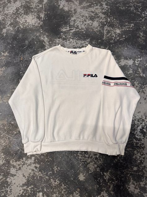 Crewneck Streetwear, Fila Sweatshirt, Sweater Pullover, Vintage 90s, Sweat Shirt, Jumper, Im Not Perfect, Bathing Beauties, Adult Outfits