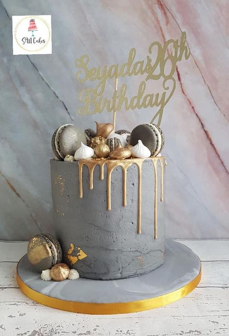 Grey Cake Birthday For Men, Grey Birthday Cake, 30th Birthday Cakes For Men, Cake Designs For Men, Man Cakes, Grey Cake, Confirmation Cake, Cake Design For Men, Cake For Him