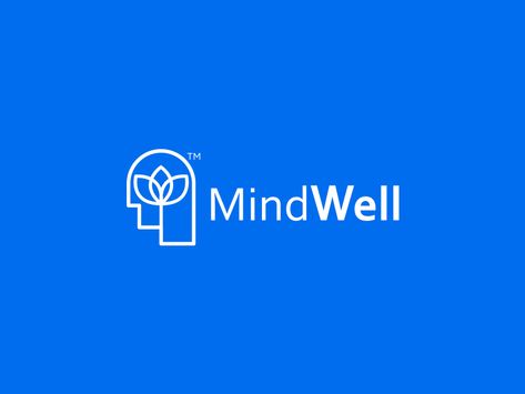 Mindwell Logo by Aditya Chhatrala #logo #minimal #idea #clever #mind #identity #branding Mental Health Logo Design, Mental Health Logo, Psychologist Logo, Therapist Logo, Coaching Logo, Friends Logo, Support Logo, Brain Logo, Task Manager