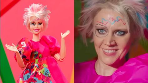 Mattel Releases Kate McKinnon's Weird Barbie for Preorder Weird Barbie, Funky Haircuts, Thriller Video, Michael Gambon, Barbie Funny, Barbie Images, Bryce Dallas Howard, Barbie Costume, Kate Mckinnon