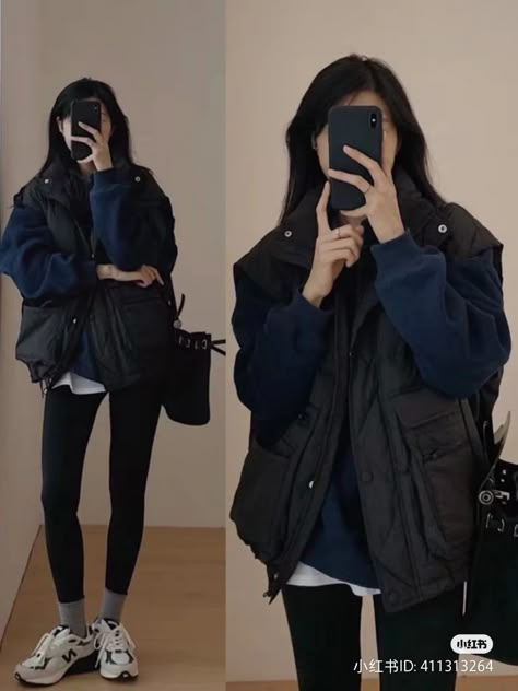 Korean Hiking Outfit, Casual Outfit Korean, Cold Fashion, Her Outfits, Outfit Korean, Winter Fashion Outfits Casual, Korean Casual Outfits, Fashion Mistakes, Comfy Fashion