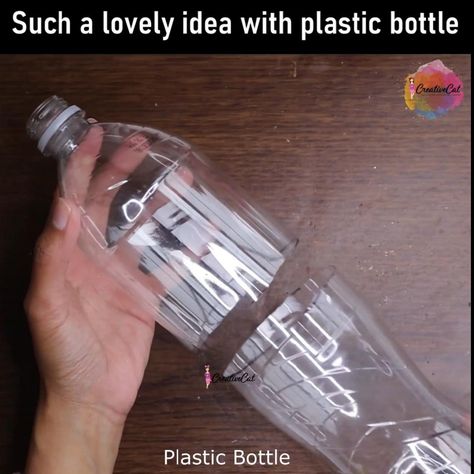 CreativeCat - Such a lovely idea with plastic bottle | Facebook Lippon Art, Diy Bottles, Plastic Bottle Craft, Famous Indian Actors, Bee Creative, Bottle Craft, Indian Actors, Rock Painting Patterns, Plastic Bottle Crafts