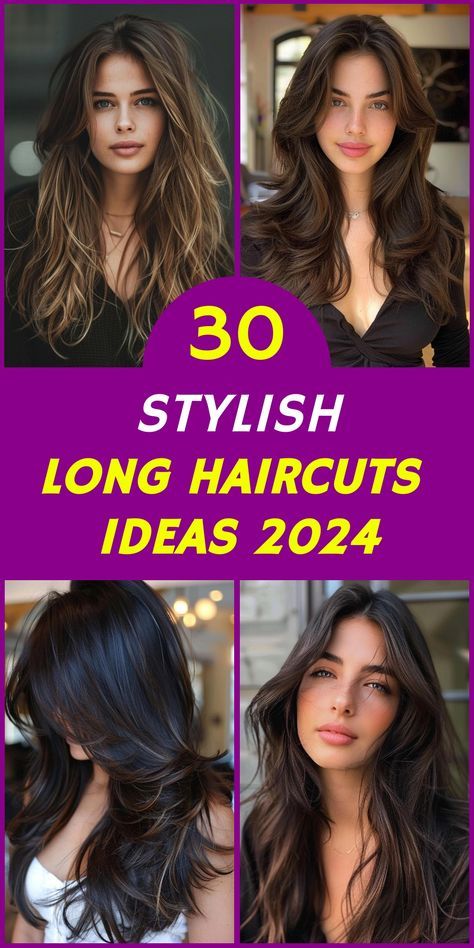 Elevate your style with 30 chic long haircut ideas for 2024. From subtle layers to bold bangs, these on-trend looks will revitalize your appearance and turn heads wherever you go. Embrace the power of long locks and discover the perfect cut to enhance your features and showcase your unique style this year. Long Hair Trends 2024 Haircuts Women, Hair Cuts Long Length, Long Hair 2024 Trends, 2024 Long Hair Trends For Women, Long Choppy Haircuts, Long Layered Hair With Side Bangs, Long Haircut Ideas, Bold Bangs, Long Length Haircuts