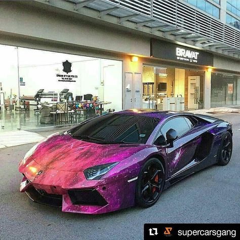 This #supercar is mind blowing!  Photo by: @blackfoxphotograpy  #supercarsgang #lamborghini #aventador #galaxy #galaxia #purple #car #fastcar #luxurycar #luxury #luxurylife Cool Custom Cars, Aventador Lamborghini, Lamborghini Lamborghini, Purple Car, Maserati Granturismo, Top Luxury Cars, Car Wraps, Lamborghini Veneno, Lamborghini Cars