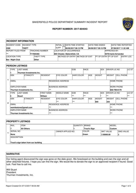 Bakersfield Police Department incident report | | bakersfield.com Police Report Template, Cover Sheet Template, Story Generator, Incident Report Form, Social Media Report, Support Pictures, Case File, Incident Report, Police Report