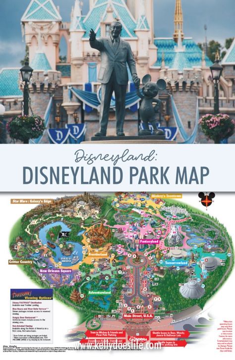 Disneyland Park Map - Updated in November 2019! Disneyland Map 2023, Disneyland Map Printable, Disneyland Best Route, Disneyland Maps, Map Of Disneyland, Cali Christmas, Disneyland 2023, Disneyland Resort California, Disneyland Trip Planning