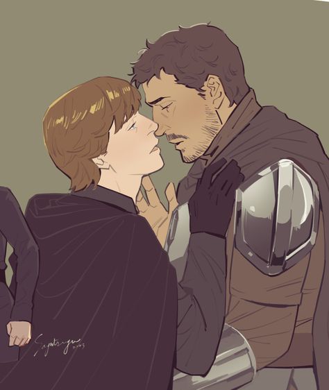 Din Djarin X Luke Skywalker Fanart, Dinluke Fan Art Kiss, Luke X Din Fanart, Dinluke Comics, Mando X Luke, Din X Luke Fan Art, Luke X Din Djarin, Din Djarin X Luke Skywalker, Din Luke