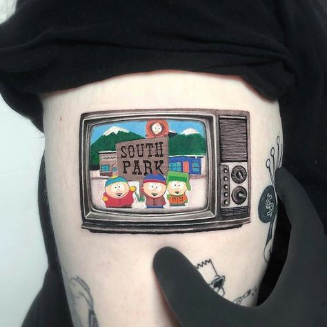 Best Tattoos Ever, South Park Tattoo, South Park Quotes, Tv Tattoo, Park Quotes, Tattoo Ideas Unique, Best Tattoo Ever, South Park Videos, The Best Tattoos