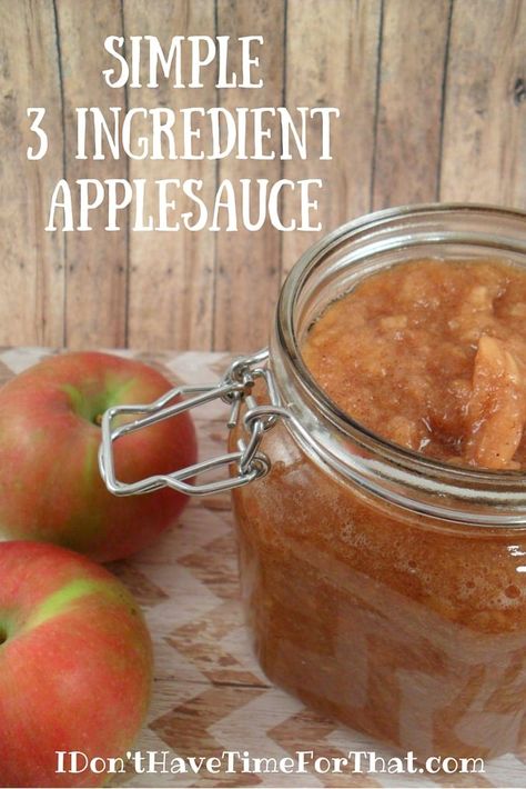 Simple 3 Ingredient Apple Sauce What Can I Do With Old Apples, Easy Apple Sauce, Spiced Applesauce, Autumn Spices, Apple Recipes Easy, Apple Sauce Recipes, Homemade Applesauce, Apple Sauce, Fall Spices