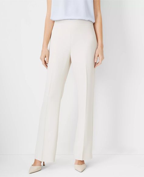 The Petite Side Zip Trouser Pant in Fluid Crepe Petite Suits, Business Clothes, Petite Curvy, Crepe Pants, Coastal Granddaughter, Knitted Suit, Nails Makeup, Trendy Clothes For Women, Color Ivory