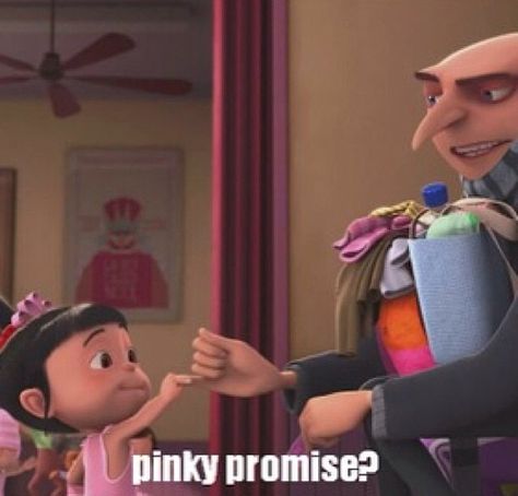 Pinky Promise Pinky Promise Meme, Agnes Despicable Me, Illumination Entertainment, Despicable Me 3, Despicable Me 2, Pinky Promise, Universal Pictures, Geek Out, Despicable Me