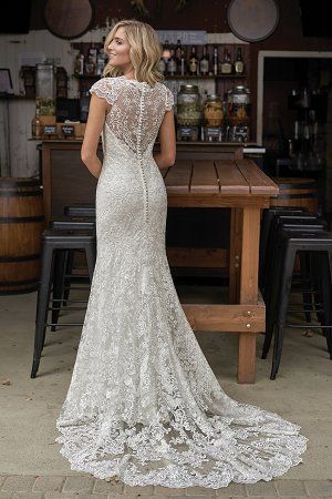 F211007 Rustic Embroidered Lace Wedding Dress with Illusion Neckline Embroidered Lace Wedding Dress, Rustic Wedding Dress Lace, Illusion Neckline Dress, Illusion Neckline Wedding Dress, Rustic Wedding Gowns, Jasmine Bridal, Wedding Dress Cap Sleeves, Pnina Tornai, Rustic Wedding Dresses