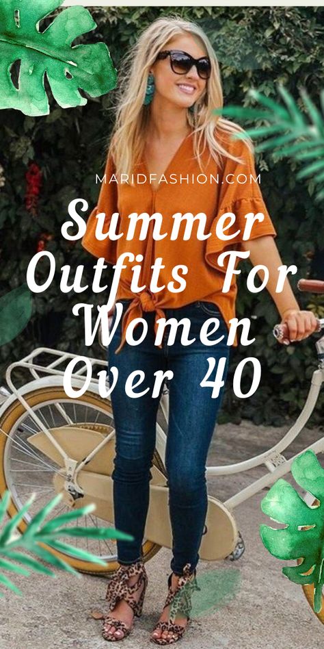 I hope you know age is just numbers. But still, if you think you are on the age that you don't have to follow the latest trend check out the post. It will help you to discover stylish summer outfits for women over 40. Hiking Hairstyles, Summer Outfits For Women, Summer Outfits Women Over 40, Summer Hiking Outfit, Hiking Outfit Winter, Stylish Summer Outfits, Old Woman, Useful Tips, Outfits For Women