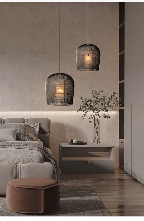 Japanese-style Wabi-Sabi Wind Handmade Rattan Led Pendant Lights Lustre Dining Room Bar Bedroom Bedside Hanging Light Fixture - AliExpress Wabi Sabi Lighting, Japanese Pendant, Wabi Sabi Lamp, Rattan Chandelier, Bedroom Pendant, Cage Pendant Light, Rattan Lamp, Wabi Sabi Style, Rattan Pendant