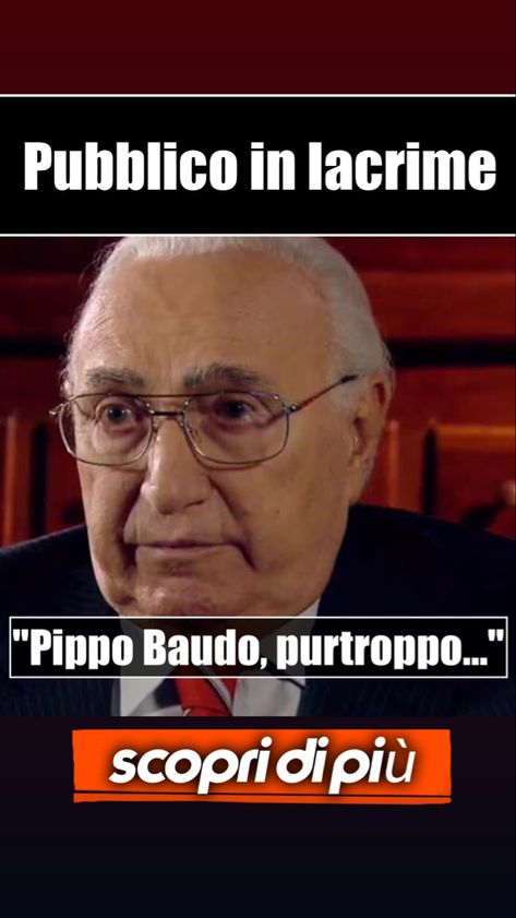 “Pippo Baudo, purtroppo…”. Italia Sì, la triste rivelazione su di lui. Pubblico in lacrime Tv