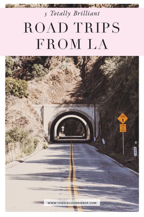 Cool road trips from Los Angeles. Discover more of California with these awesome road trips from LA - perfect for a day trip or a long weekend. #roadtrips #LA #travel Road Trip I Los Angeles Highway 101 Road Trip, Los Angeles Road Trip, La Travel, Travel Road Trip, Visit Los Angeles, Best Road Trips, North America Travel Destinations, Travel America, Scenic Road Trip