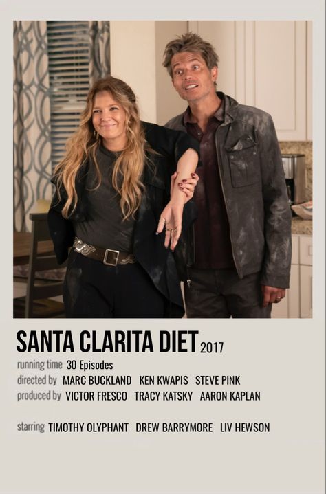 Santa Clarita Diet Poster, Pinterest Posters, Indie Movie Posters, Santa Clarita Diet, Series Posters, Tv Posters, Movie Board, Polaroid Posters, Movie Wall