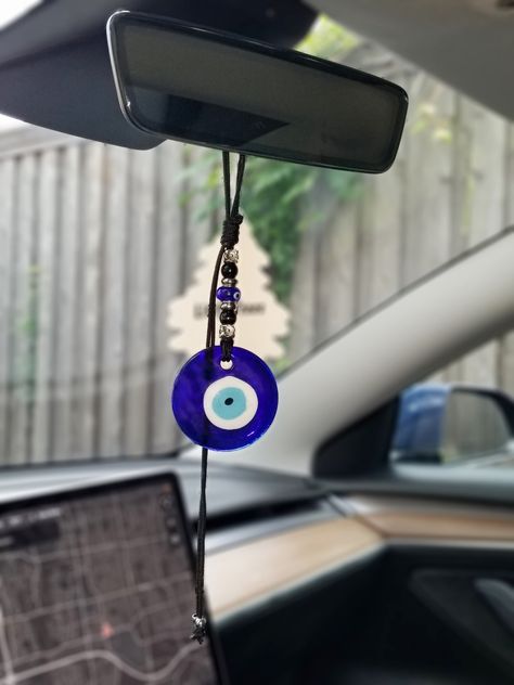 Evil Eye Car Accessories, Clay Car Mirror Hanger, Car Accessories Mirror, Evil Eye Car Charm, Evil Eye Car Hanging, Evil Eye Decoration, Evil Eye Accessories, Car Mirror Accessories, Evil Eye Decor