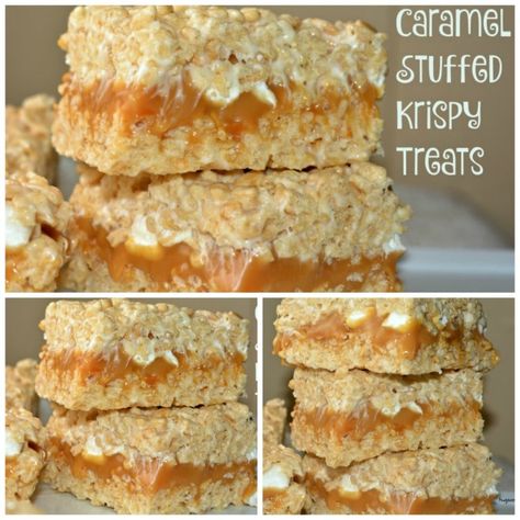 Krispie Treats Recipe, Caramel Bits, Rice Recipes For Dinner, Krispy Treats, Cereal Treats, Rice Crispy Treats, Crispy Treats, Rice Krispie Treats, Rice Krispie