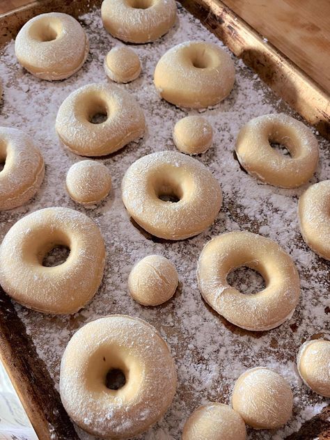 Sourdough Donut Holes, Sourdough Donut, Donuts Homemade, Yeast Donuts, Sweet Glaze, Refined Coconut Oil, Unrefined Coconut Oil, Vanilla Glaze, Seed Oils