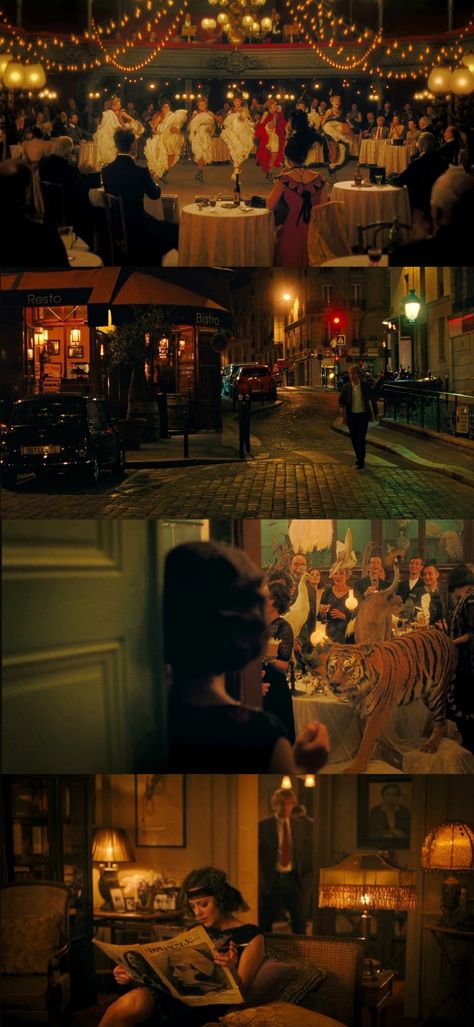 Midnight in Paris (2011), dir. Woody Allen Midnight In Paris Aesthetic, Paris Movie, Woody Allen Movies, Moonage Daydream, Midnight In Paris, Vintage Colour Palette, Film Lovers, Movie Shots, Paris Aesthetic