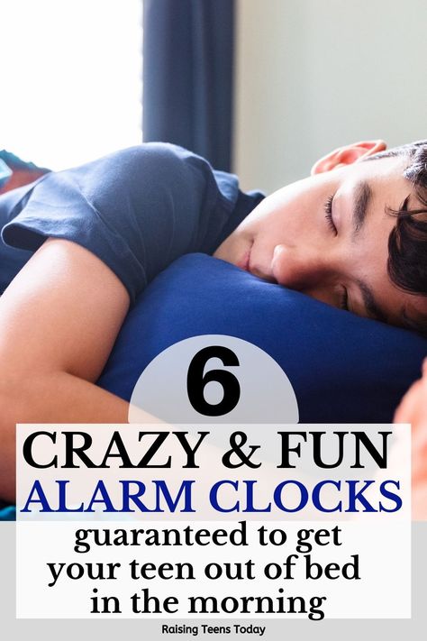 6 Crazy Alarm Clocks Guaranteed to Get Your Teen Out of Bed in the Morning - Raising Teens Today Cool Alarm Clocks For Teens, Tired Of Begging, Cool Science Projects, Teen Sleeping, Late For School, Ways To Wake Up, College Boys, Get Out Of Bed, Alarm Clocks