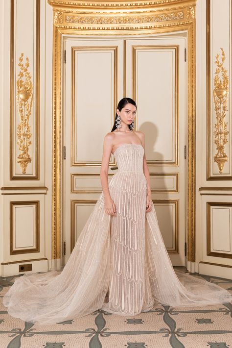 SPRING 2024 – BRIDAL COLLECTION Georges Hobeika Bridal, Off White Fashion, Tail Dress, Classy Prom Dresses, Georges Hobeika, November 8, Groom Outfit, Wedding Dress Trends, Gala Dresses