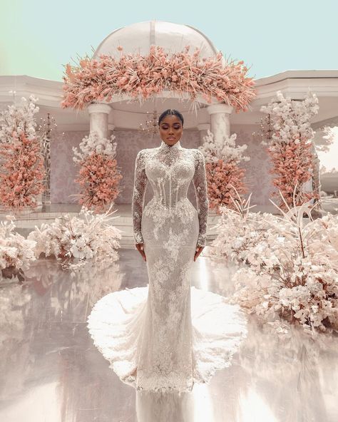 #LoveUnbeaten24: The Veekee James and Femi Wedding – Style Afrique Veekee James, Wedding Dresses High Neck, Dresses High Neck, Birthday Inspiration, High Neck Wedding Dress, Civil Wedding Dresses, Boho Bridal Gowns, Stylish Wedding Dresses, Fancy Wedding Dresses