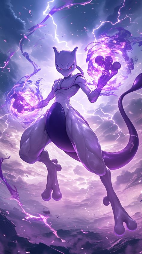 Mewtwo Iphone Wallpaper, All Mega Evolution Pokemon, Dark Pokemon Wallpaper, Pokemon Wallpaper Hd 4k, Mew Fanart, Mew Wallpaper, Mew Two, Psychic Pokemon, Entei Pokemon