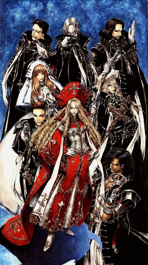 Castlevania Wallpaper, Trinity Blood, Arte Punk, Gothic Fantasy Art, Pop Art Wallpaper, Gothic Anime, Arte Inspo, Old Anime, Anime Wall Art