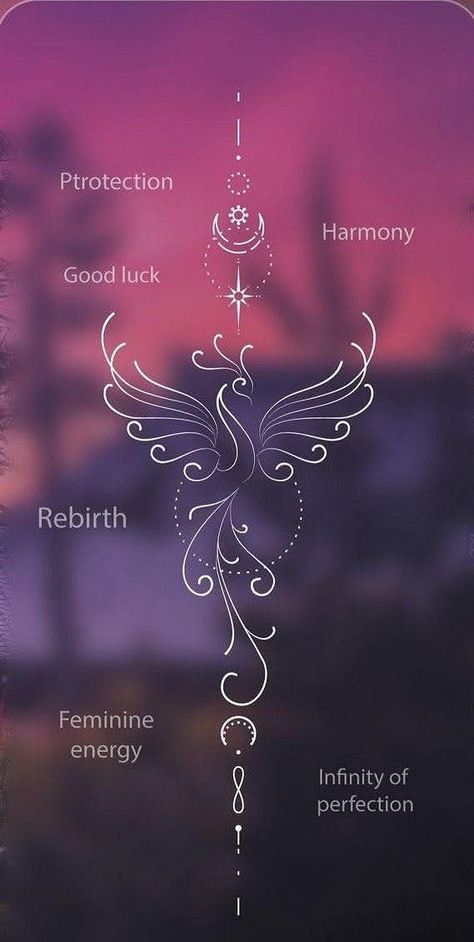 Fertility Symbols Tattoo, Female Energy Tattoo, Fenix Tattoo, Tato Henna, Meaningful Tattoo Quotes, Small Pretty Tattoos, Inspiration Tattoos, Tasteful Tattoos, Spine Tattoos For Women