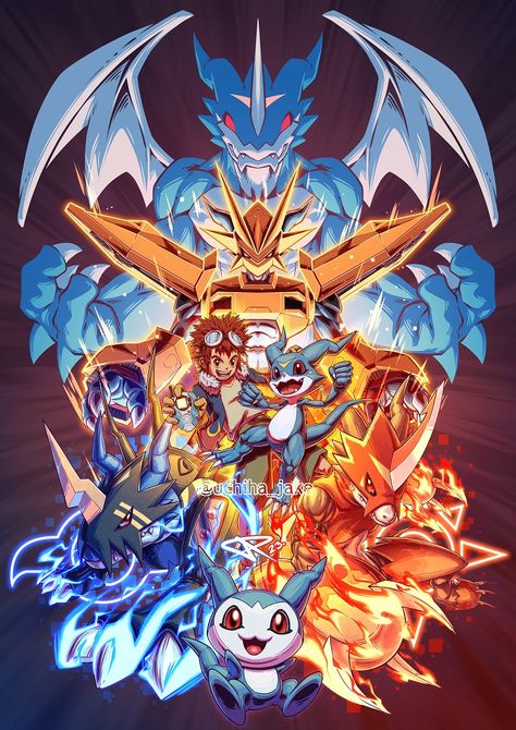 Pokemon Vs Digimon, Digimon Wallpaper, Digimon Art, Digimon Pokemon, Digimon Adventure 02, Digimon Frontier, Digimon Tamers, Digimon Digital Monsters, Digimon Adventure